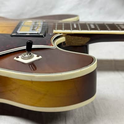 Harmony USA H-64 h64 Meteor Semi-Hollowbody Guitar with Case - repaired headstock image 17