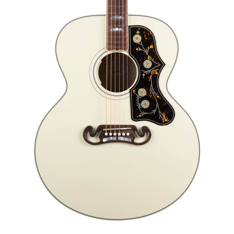 Used Gibson SJ-200 Standard Acoustic-Electric - Classic White image 1
