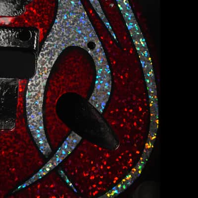 Custom Candy Apple Flake "Inferno" Superstrat Body image 4