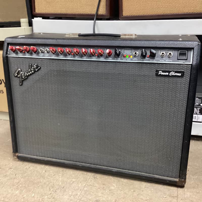 Fender Power Chorus 2-Channel 2 x 65-Watt 2x12" Stereo Solid State Guitar Combo 1989 - 1992 - Black image 1
