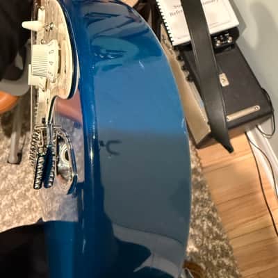Don Grosh Bent top electric guitar hand made in the USA ohsc aged lake placid blue Trans blue image 9