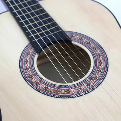 Acoustic Guitar 38" Full Size Beginners Guitar w/Case,Strap,Tuner & Pick Natural image 5