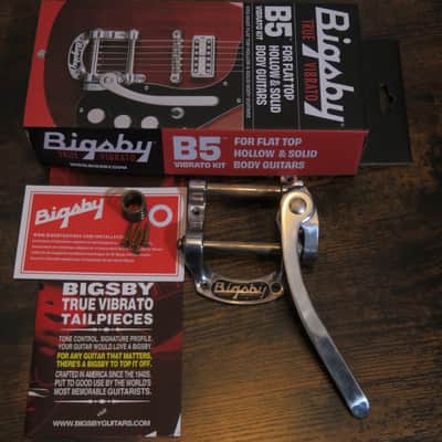 aged Bigsby B5 USA vibrato tremolo aluminum nickel RELIC fits SG Telecaster image 2
