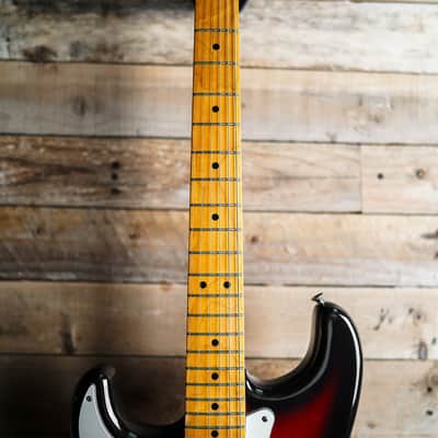 1986 Fender MIJ ST-68 Stratocaster Left Handed In 3 Tone Sunburst image 3