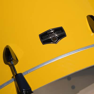 Tama Imperialstar 22" No Mount Bass Drum - Electric Yellow w/ Black Nickel Hardware | 16x22" image 4