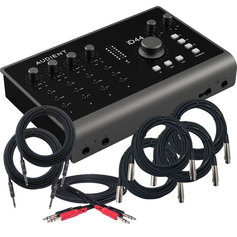 Audient iD44 MkII 20in/24out USB-C Audio Interface CABLE KIT image 1