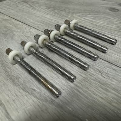 Ludwig Drum Tension Rods 60mm Screws Tom Spares x6 #OW37 image 2
