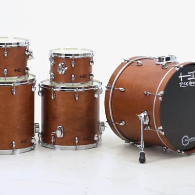 TreeHouse Custom Drums 8-piece Plied Maple Drumset "Middle Brown 8-pc" image 6