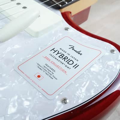 Fender Hybrid II Jazzmaster MIJ 2024 Red Quilt Beryl Top QMT Japan w/ Bag image 6