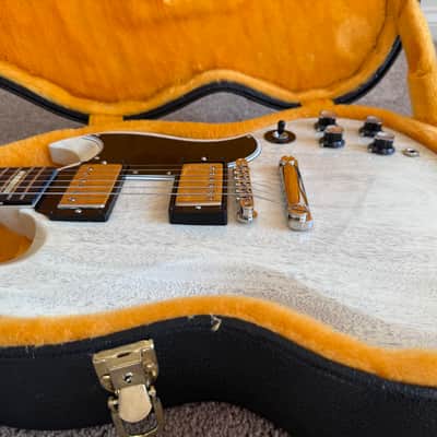 Gibson Custom Dealer Select 1961 Les Paul SG Standard Reissue – Gloss TV White 2026 image 11
