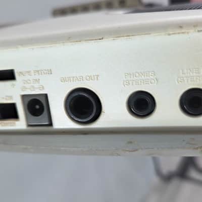Casio EG-5 Electric Guitar with Onboard Cassette Deck / Amplifier 1980s - White image 13