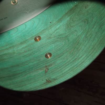 RARE Tama Superstar 70-80s  Aquamarine bass drum 24x14 image 9