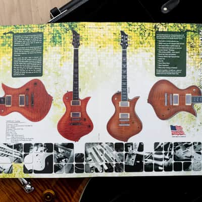 2002 Fernandes American Custom Ravelle Custom, Hand-Made w/ AAAAA Flame Maple Top, Case & Tags image 21