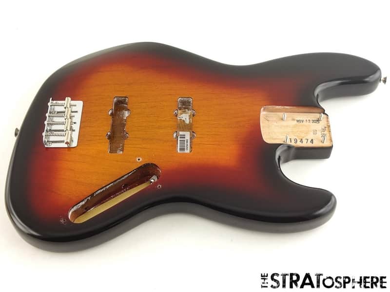 Fender American Jaco Pastorius Jazz BASS BODY w/ HARDWARE 3TS Sunburst! image 1