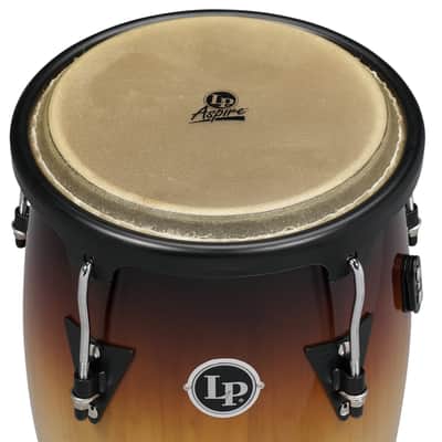 LP Aspire 11-inch and 12-inch Conga Set with Double Stand - Vintage Sunburst (LPA647-VSB) image 2
