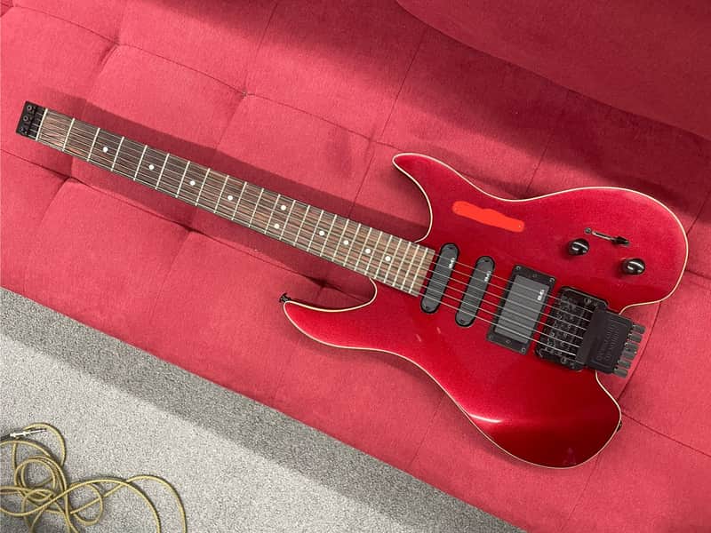 Overlord of Music GR4M Headless Electric Guitar - Candy Apple Red image 1