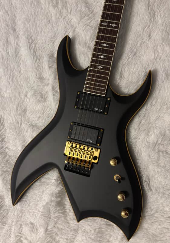 B.C. Rich Bich Pro X Matte Black and Gold image 1