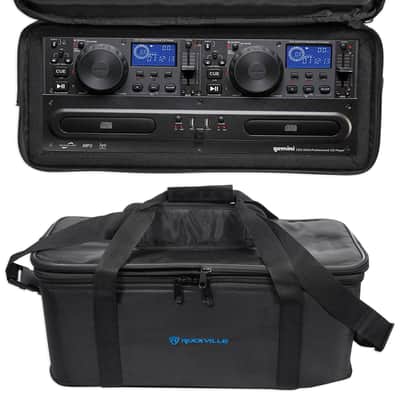 Gemini DJ CDX-2250i Dual Two Deck CD/MP3/USB Media Player+Rack Bag Carry Case image 1
