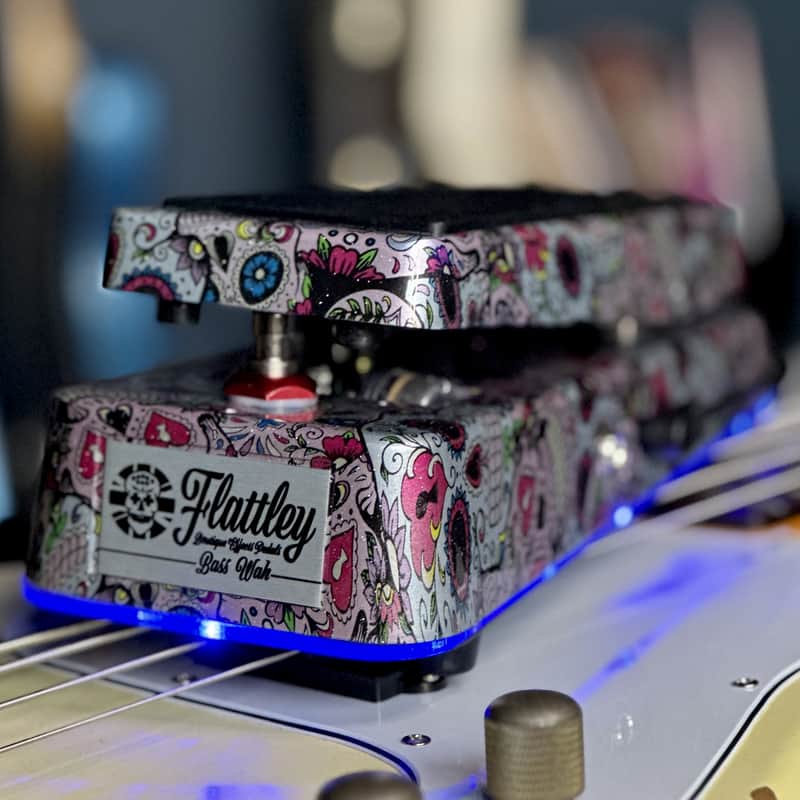 Flattley Guitar Pedals The Flattley Bass Wah - Sugar Skulls image 1