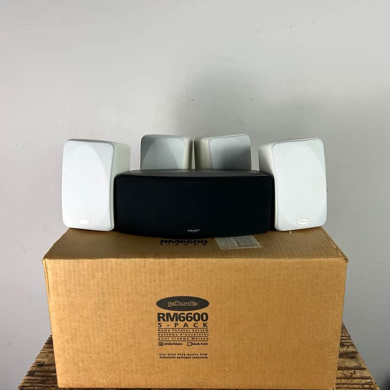 Immagine Polk RM6600 Surround Speaker Set (5) - White / Black - 1
