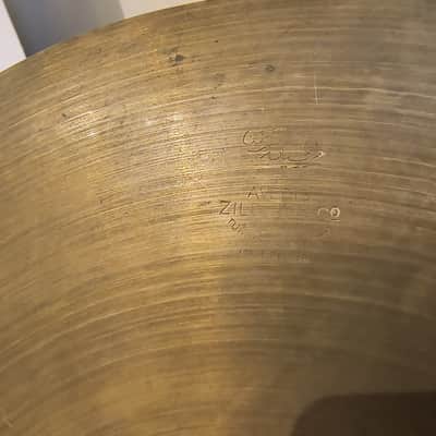 Vintage 1940s A Avedis Zildjian Trans Transition Stamp 13" Hi-hat Cymbals 500g 545g image 5