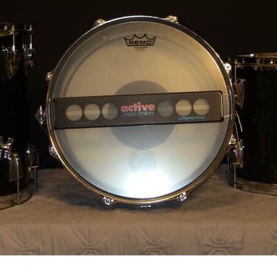Ludwig 70's -90's Mixed lot of 3 drums in Black Galaxy Sparkle /True Black Glass Glitter image 18