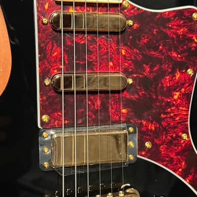 D'Angelico Deluxe Bedford Semi Hollow Black With Free Hard Case image 4