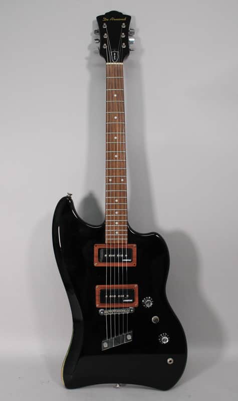 De Armond Jet Star Special P90s Gloss Black Finish Electric Guitar image 1