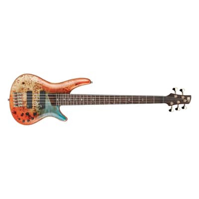 Ibanez Premium SR1605D 5-String Bass Guitar - Autumn Sunset Sky image 3