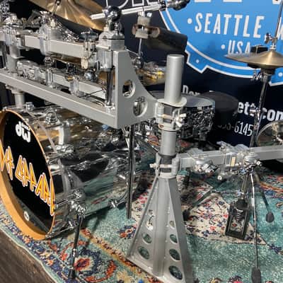 DW/Hart Dynamics Rick Allen's Def Leppard, 2002 "X" Tour Drum Set (#3). Autographed by the whole band. Authenticated! image 15