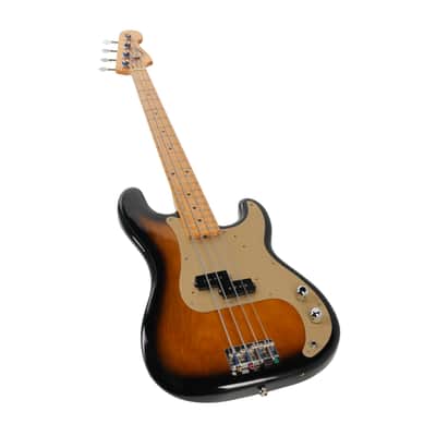1982 Fender Japan Precision Bass '57 Reissue (PB57) - Two-Tone Sunburst - Gold Anodized Pickguard - Documented Studio Use by Max Martin & Marino Stoess image 17