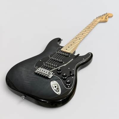 Fender Squier Affinity Series Stratocaster FMT HSS Electric Guitar - Black Burst image 12