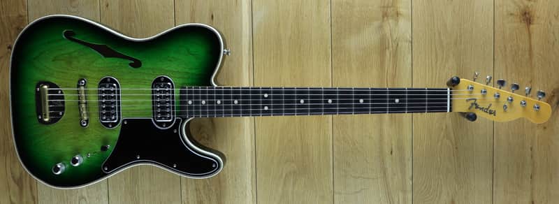 Fender Custom Shop Ron Thorn Masterbuilt Thinline Tele Greenburst ,Vibra-Dyne Vibrato R109988 image 1