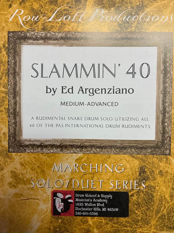 Rowloff Slammin 40 Snare Drum Solo 2025 image 1