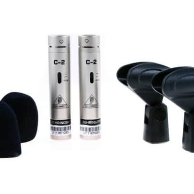 BEHRINGER C2 COPPIA SELEZIONATA MATCHED MICROFONI CONDENSATORE VOCE STRUMENTI + STEREO-BAR CON CLAMPS image 4