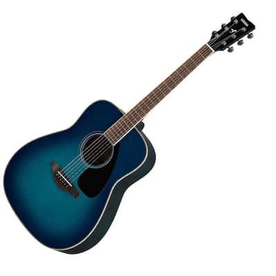 Yamaha FG820-SB Folk Acoustic Guitar Sunset Blue | Reverb