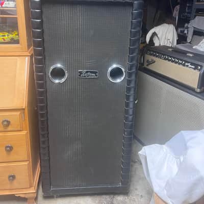 1969 Kustom K 200 Vintage Electric Bass Guitar Amplifier Head W/ 3X15" Cabinet Black Tuck & Roll image 15