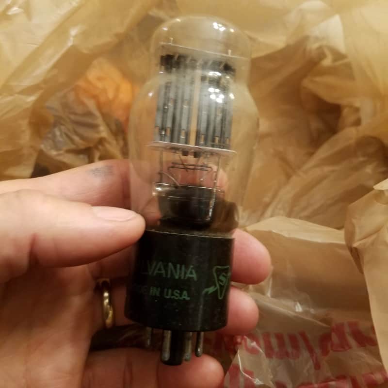 RCA GE etc. 1 (ONE) 5V4G 5V4GA Used Good Rectifier Vintage Vacuum Tube AT1000 tested 1936 - 1960 image 1