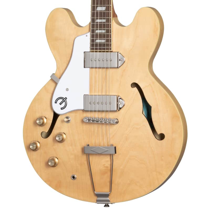Epiphone Casino Hollowbody Left-Handed Guitar - Natural w/Premium Gig Bag image 1