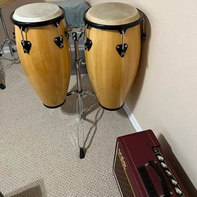 Coda Coda Percussion 11" & 12" Congas with Heavy Stand unknown - Maple image 1