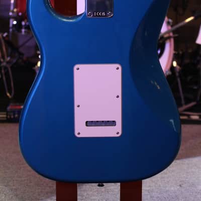 Fender Standard Series Stratocaster Electric Guitar, Aqua Marine Metallic image 5