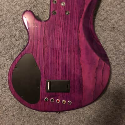 Lakland Skyline Deluxe 55-02 2019 Translucent Purple image 5