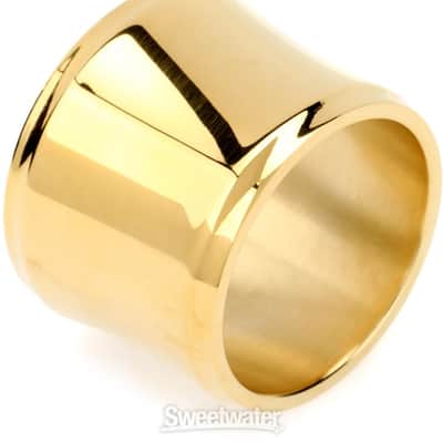 JodyJazz HRB1 Power Ring Ligature with Cap for Hard Rubber Baritone Saxophone Mouthpiece - Gold (JJBSRPRGCapd1) image 5