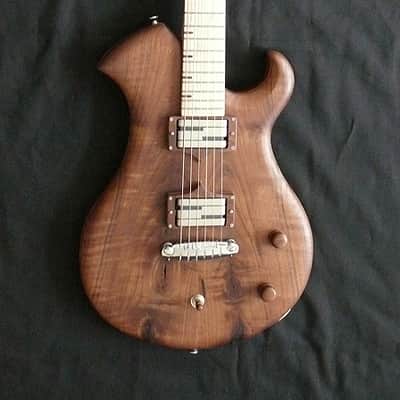 Thomas Cherry Guitar Used Custom Boutique "Jaeloe" style electric guitar. One of a kind. 2025 - Natural bare wood open grained oil finish image 16