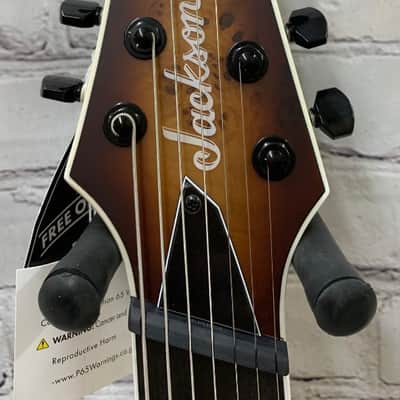 Mint Jackson Concept Soloist SLAT7P HT MS 7-String Guitar Fanned Frets, Bourbon Burst image 5