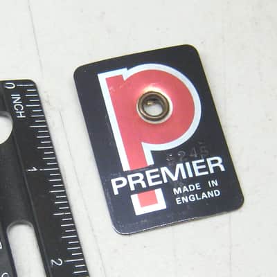 Vintage Premier Drum Badge for Snare Bass or Tom England  Lot 82-513 image 1
