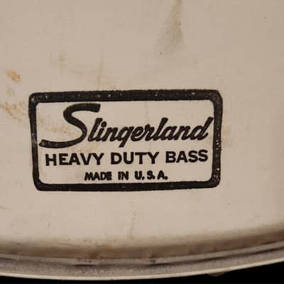 Vintage 1960's Slingerland 20" Coated Heavy Duty (Rare) 2-ply Batter Head USA image 2