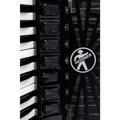 Hohner Bravo III 120 Accordion with Black Bellows Regular Black image 2