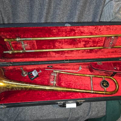 KING 605 Tenor Trombone, USA, w/ case&MP, Very Good Condition image 9