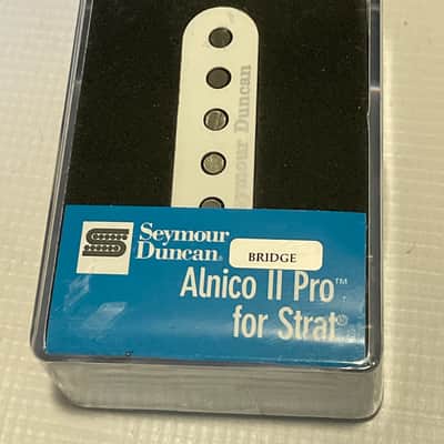 2024 USA Seymour Duncan Alnico II Pro Stratocaster White Bridge Single Coil Guitar Pickup w/ Box 6.35k